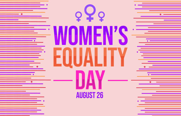 День равенства женщин Обои с минималистскими линиями и типографикой в центре