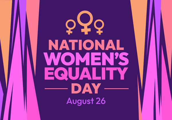 26 августа отмечается как Национальный день равенства женщин каждый год в США, форма фона