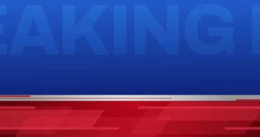 Blue and Red Breaking News 4K Animasyon Sunum Biçimi Video Kopyalama Alanı ve Çubuğu