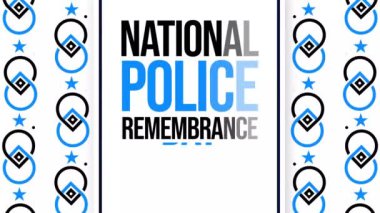 Ulusal Polis Anma Günü 4K Mavi ve siyah Animasyon