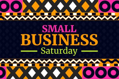 Ortasında yazı olan küçük işletme cumartesi renkli duvar kağıdı