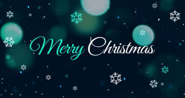 Mutlu Noeller, parlak arka plan duvar kâğıdı bulanık ışıklar ve tebrik mesajları. Noel arkaplan tasarımı