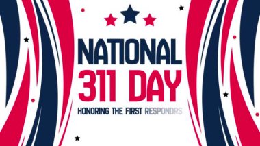 Saygıdeğer ilk müdahaleciler, 4k animasyon, üç 11 tipografi ve şekilli..