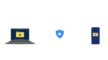 Torpido ve mobil arasında güvenli ve korumalı veri transferi, kilit ve dosyalar ile 4k animasyon. Veri, ağ oluşturma, aktarma, dosya paylaşımı