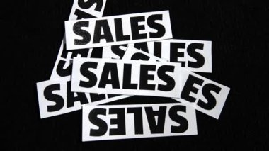 Satış konsepti 4k üst görüntü oluşturuluyor. Satışlar, müşteriler, huni, alım, ekommerce