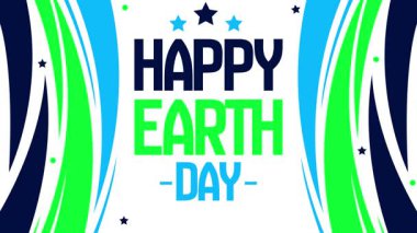 Dünya Günü, çevresel koruma, 4k animasyon tipografisi hakkındaki farkındalığı yaymak amacıyla 22 Nisan 'da kutlanır.