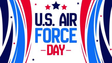 18 Eylül ABD Hava Kuvvetleri Günü olarak kutlanıyor. Merkezinde vatansever tipografisi olan 4k animasyon.