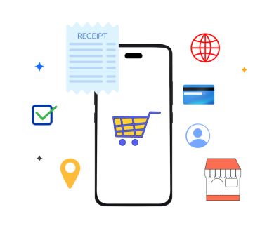 E-ticaret makbuzu cep telefonunun yanında görünüyor, png.