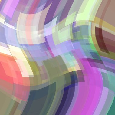 Abstract background or texture with geometric objects in vibrant pastel colors