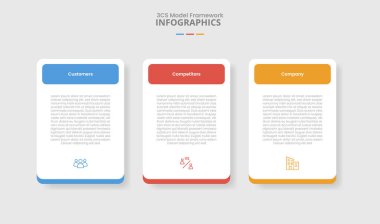 3c model çerçeve 3 nokta listesi bilgi vektörü ile basit yuvarlak kutucuk tablosu ile düşme gölge stili ile bilgi için