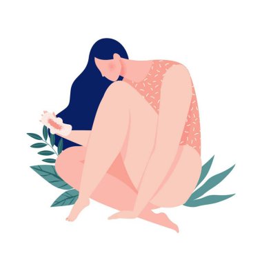 yoga sağlıklı yaşam tarzı illüstrasyonu