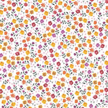 desenli çiçek desenli etnik çiçekli tekstil kumaş çizimi