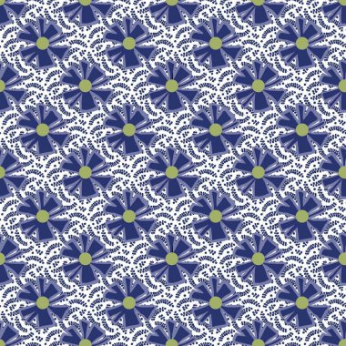 desenli çiçek desenli etnik çiçekli tekstil kumaş çizimi