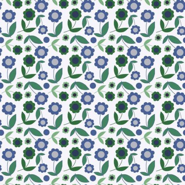 desenli çiçek desenli etnik çiçekli tekstil kumaş çizimi