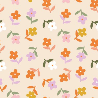 desenli çiçek desenli etnik çiçekli tekstil kumaş çizimi