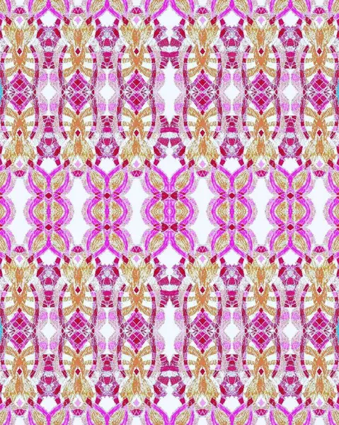 パターン花のデザインエスニックな花の織物のイラスト — ストック写真