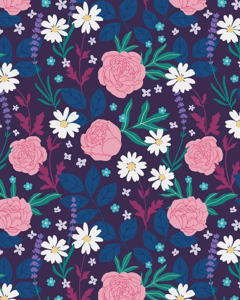 Рисунок Цветочный Дизайн Этнический Цветок Текстильная Ткань Иллюстрация — стоковое фото