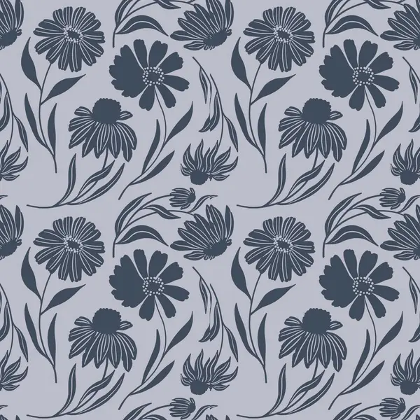 desenli çiçek desenli illüstrasyon kumaş tasarımı