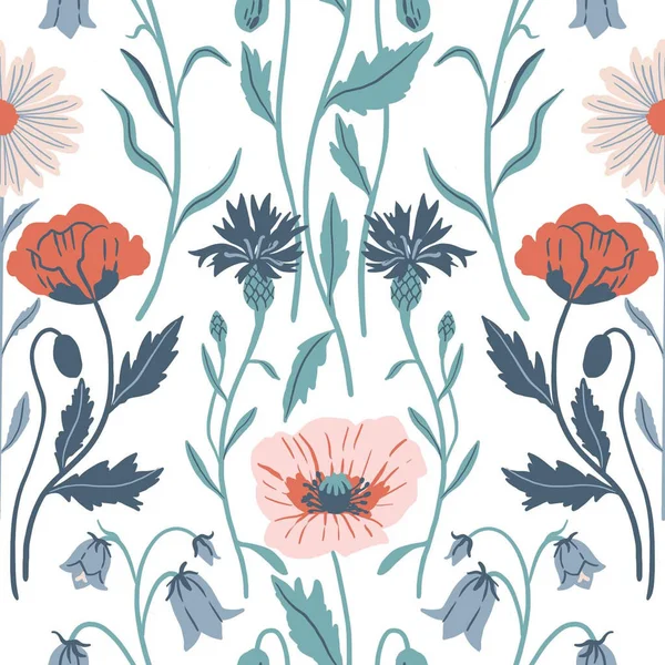 Узор Цветочный Цветок Иллюстрации Цветок Ткань Дизайн — стоковое фото