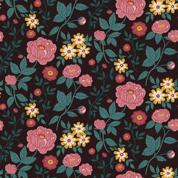 Узор Цветочный Цветок Иллюстрации Цветок Ткань Дизайн — стоковое фото