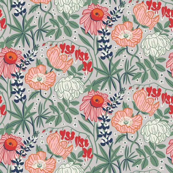 Візерунок Квітковий Квітковий Квітка Ілюстрація Тканини Текстильний Дизайн — стокове фото