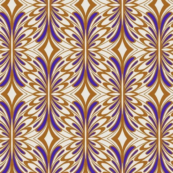 Kusursuz desenli etnik geleneksel kültür çiçek çizimi