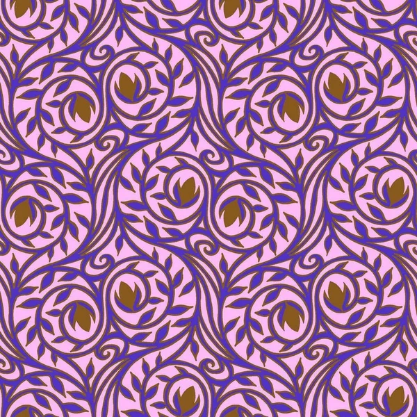 Kusursuz desenli etnik geleneksel kültür çiçek çizimi