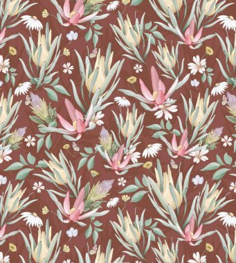 Kusursuz çiçek desenli sanat tasarımı çizimi