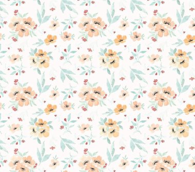 Kusursuz çiçek desenli sanat tasarımı çizimi