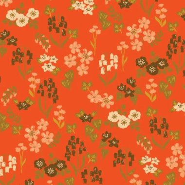 Kusursuz çiçek desenli sanat tasarımı çizimi