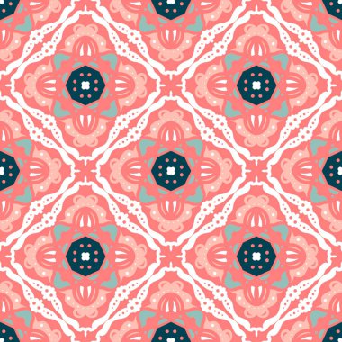 Desensiz çerçeve etnik sanat tasarımı resimlemesi