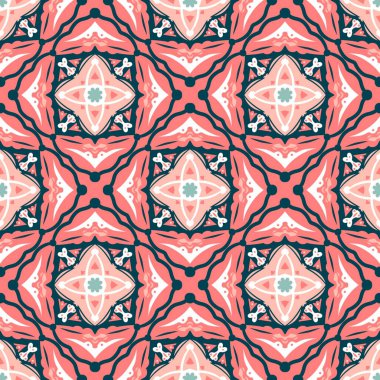 Desensiz çerçeve etnik sanat tasarımı resimlemesi