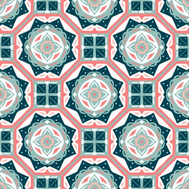 Desensiz çerçeve etnik sanat tasarımı resimlemesi