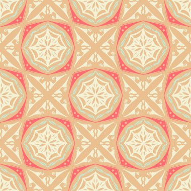 Desensiz çerçeve etnik sanat tasarımı resimlemesi