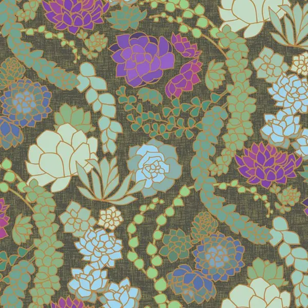 Sömlös Blommönster Blomma Konst Design Illustration — Stockfoto