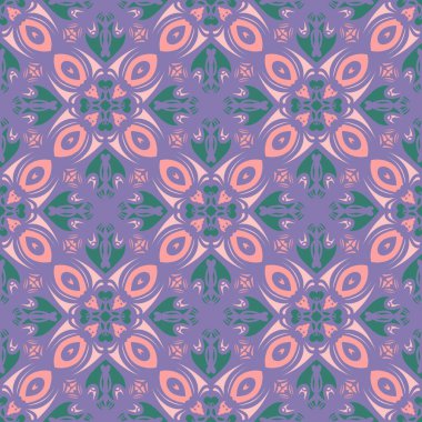 Desensiz çerçeve etnik sanat tasarımı resimlemesi