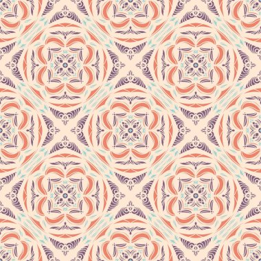 Desensiz çerçeve etnik sanat tasarımı resimlemesi