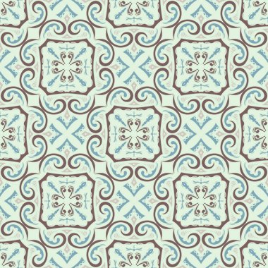 Desensiz çerçeve etnik sanat tasarımı resimlemesi