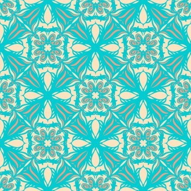 Desensiz çerçeve etnik sanat tasarımı resimlemesi