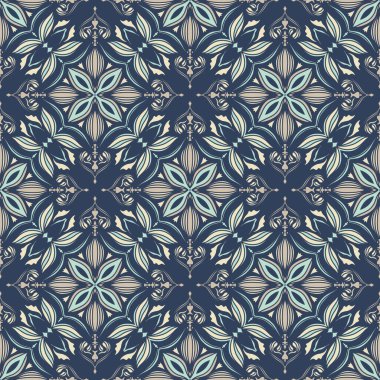 Desensiz çerçeve etnik sanat tasarımı resimlemesi