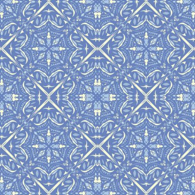 Desensiz çerçeve etnik sanat tasarımı resimlemesi