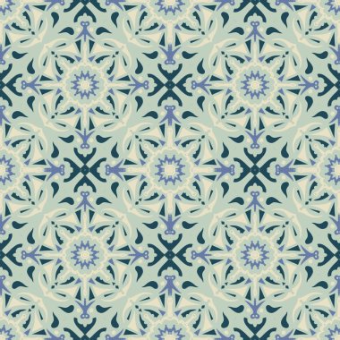 Desensiz çerçeve etnik sanat tasarımı resimlemesi