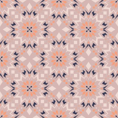 Desensiz çerçeve etnik sanat tasarımı resimlemesi