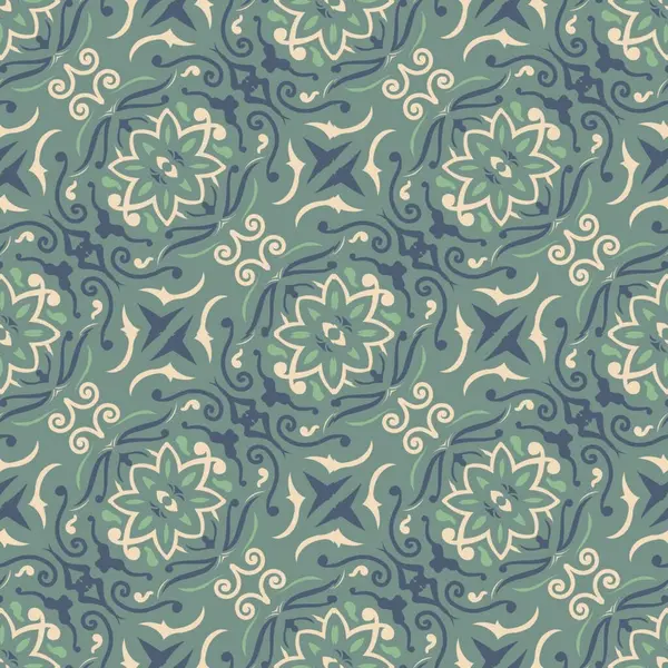 Desensiz çerçeve etnik sanat tasarımı resimlemesi