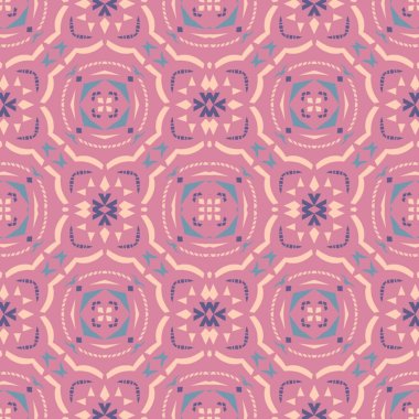 Desensiz çerçeve etnik sanat tasarımı resimlemesi