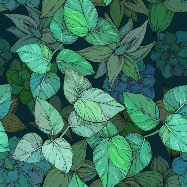 Kusursuz desenli çiçek desenli sanat tasarımı çizimi