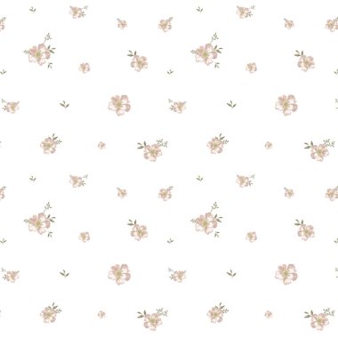 Kusursuz desenli çiçekli çiçek yaprakları illüstrasyon doğası.