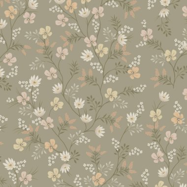 Kusursuz desenli çiçekli çiçek yaprakları illüstrasyon doğası.