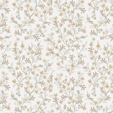 Kusursuz desenli çiçekli çiçek yaprakları illüstrasyon doğası.