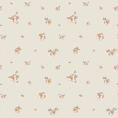 Kusursuz desenli çiçekli çiçek yaprakları illüstrasyon doğası.